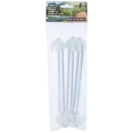 ŚLEDZIE DO NAMIOTU 21CM KPL. 6SZT METAL PLASTIK ŚWIECĄCE W NOCY CAMP ACTIVE