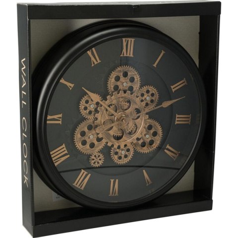 ZEGAR ŚCIENNY OBROTOWY MECHANIZM 38CM CZARNY ZEGAR ŚCIENNY OBROTOWY MECHANIZM 38CM CZARNY