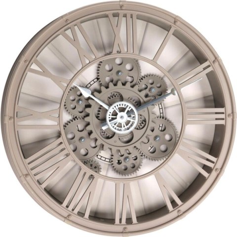 ZEGAR ŚCIENNY OBROTOWY MECHANIZM 38CM SZARY