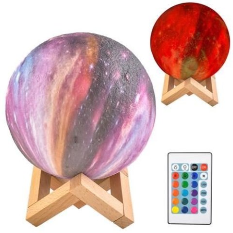 Lampka nocna księżyc 15cm 16 kolorów Lampka nocna księżyc 15cm 16 kolorów