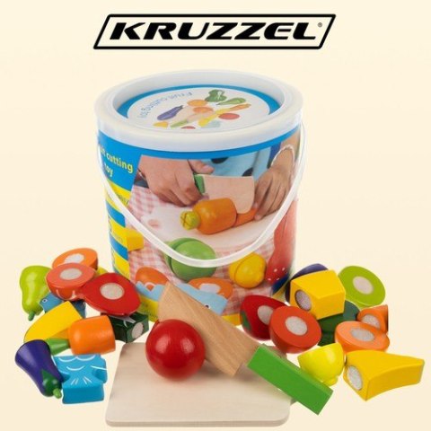 Warzywa do krojenia drewniane w wiaderku Warzywa do krojenia drewniane w wiaderku