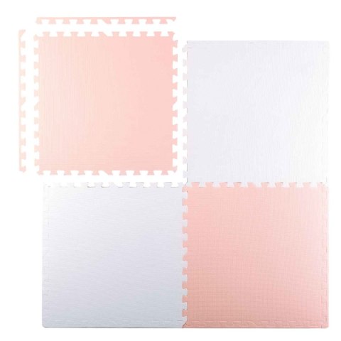 Duża mata piankowa puzzle Ricokids 60x60 cm 4 szt. brzoskwiniowo-biała Duża mata piankowa puzzle Ricokids 60x60 cm 4 szt. brzoskwiniowo-biała