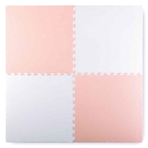 Duża mata piankowa puzzle Ricokids 60x60 cm 4 szt. brzoskwiniowo-biała Duża mata piankowa puzzle Ricokids 60x60 cm 4 szt. brzoskwiniowo-biała