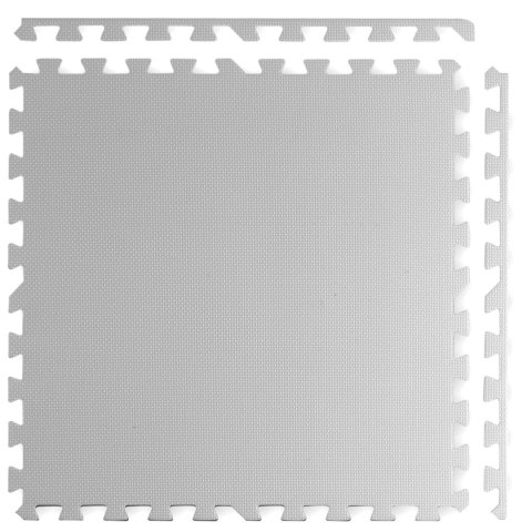 Duża mata piankowa, puzzle Ricokids 60x60cm 4 szt białe i szare Duża mata piankowa, puzzle Ricokids 60x60cm 4 szt białe i szare