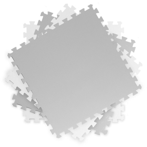 Duża mata piankowa, puzzle Ricokids 60x60cm 4 szt białe i szare Duża mata piankowa, puzzle Ricokids 60x60cm 4 szt białe i szare