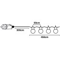 GIRLANDA OGRODOWA PARTY LIGHT 10LED 7,5M
