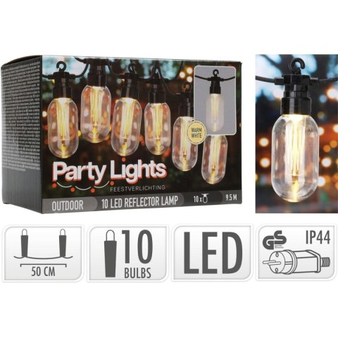GIRLANDA OGRODOWA PARTY LIGHT 10LED EDISON GIRLANDA OGRODOWA PARTY LIGHT 10LED EDISON
