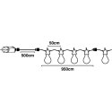 GIRLANDA OGRODOWA PARTY LIGHT 20LED A60 TIMER MOŻLIWOŚĆ ŁĄCZENIA