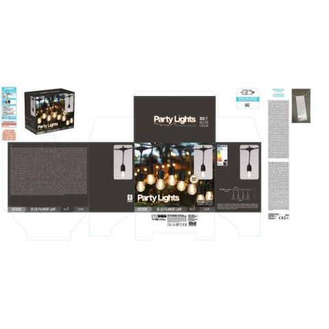 GIRLANDA OGRODOWA PARTY LIGHT 20LED GIRLANDA OGRODOWA PARTY LIGHT 20LED