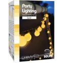 GIRLANDA OGRODOWA PARTY LIGHT 80LED CIEPŁY BIAŁY