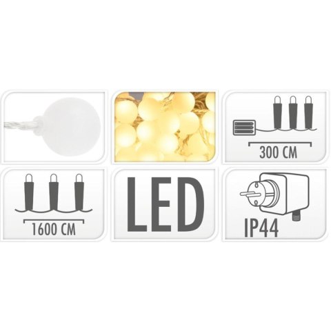 GIRLANDA OGRODOWA PARTY LIGHT 80LED CIEPŁY BIAŁY GIRLANDA OGRODOWA PARTY LIGHT 80LED CIEPŁY BIAŁY