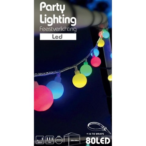 GIRLANDA OGRODOWA PARTY LIGHT 80LED MULTIKOLOR GIRLANDA OGRODOWA PARTY LIGHT 80LED MULTIKOLOR