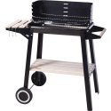 GRILL OGRODOWY WÓZEK 83x45,5x86,5CM CZARNY