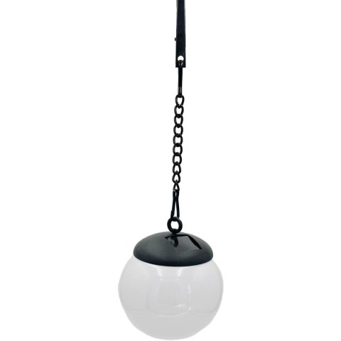 LAMPA SOLARNA PLASTIKOWA KULA WISZĄCA NA KLIPS 10X30CM LAMPA SOLARNA PLASTIKOWA KULA WISZĄCA NA KLIPS 10X30CM