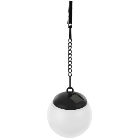LAMPA SOLARNA PLASTIKOWA KULA WISZĄCA NA KLIPS 10X30CM LAMPA SOLARNA PLASTIKOWA KULA WISZĄCA NA KLIPS 10X30CM