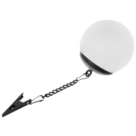 LAMPA SOLARNA PLASTIKOWA KULA WISZĄCA NA KLIPS 10X30CM LAMPA SOLARNA PLASTIKOWA KULA WISZĄCA NA KLIPS 10X30CM