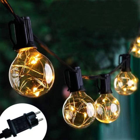 PARTY LIGHT GIRLANDA ZEWNĘTRZNA 20 ŻARÓWEK 100LED 5,8M 230V PARTY LIGHT GIRLANDA ZEWNĘTRZNA 20 ŻARÓWEK 100LED 5,8M 230V