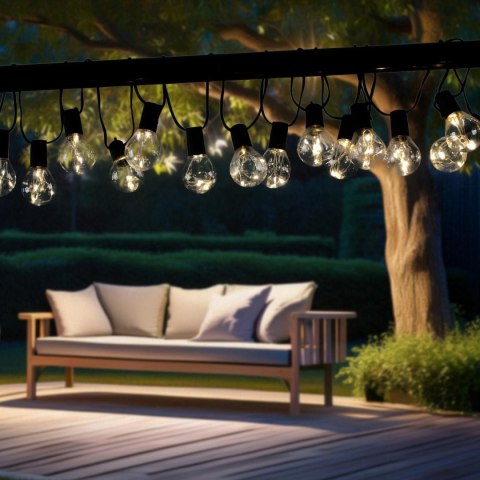 PARTY LIGHT GIRLANDA ZEWNĘTRZNA 20 ŻARÓWEK 100LED 5,8M 230V PARTY LIGHT GIRLANDA ZEWNĘTRZNA 20 ŻARÓWEK 100LED 5,8M 230V
