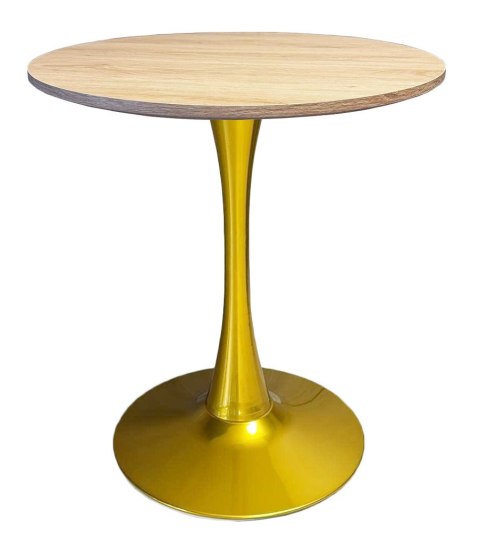 Stół okrągły VICTORY OAK WOOD 60 cm GOLD Stół okrągły VICTORY OAK WOOD 60 cm GOLD