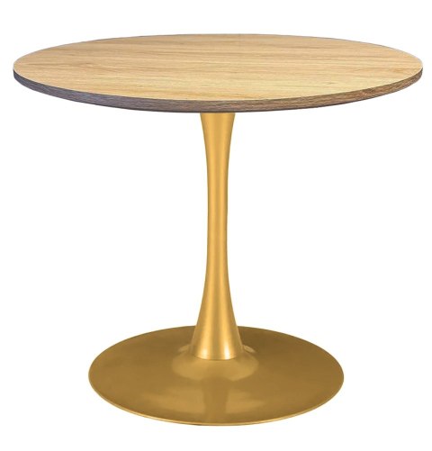 Stół okrągły VICTORY OAK WOOD 70 cm GOLD Stół okrągły VICTORY OAK WOOD 70 cm GOLD