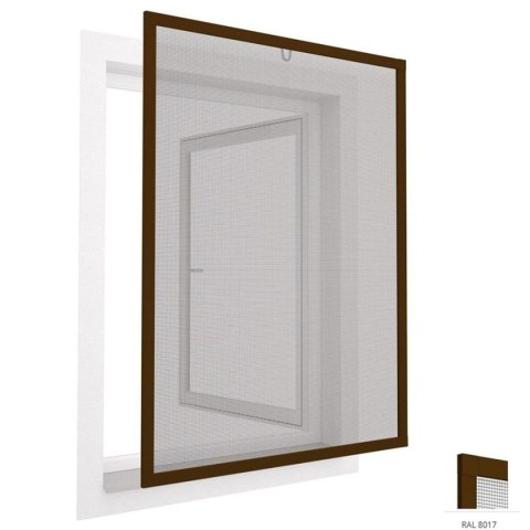 MOSKITIERA OKNO ALU 100X120 BRĄZ PLUS MOSKITIERA OKNO ALU 100X120 BRĄZ PLUS