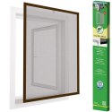 MOSKITIERA OKNO ALU 100X120 BRĄZ PLUS