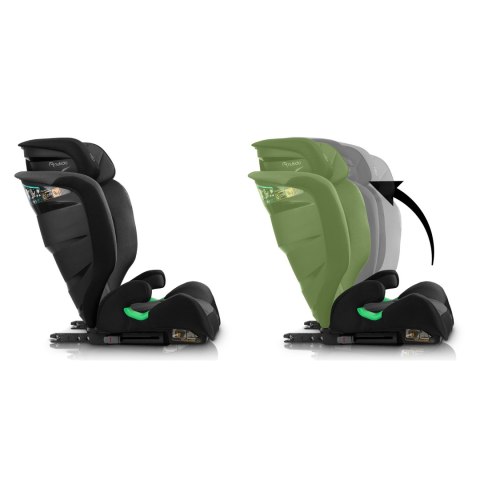 Fotelik samochodowy Nukido Louis Soft czarno-szary 15-36 kg ISOFIX Fotelik samochodowy Nukido Louis Soft czarno-szary 15-36 kg ISOFIX