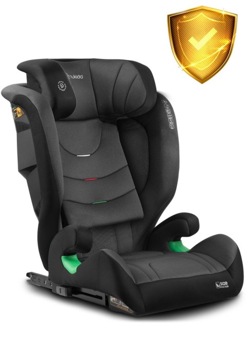 Fotelik samochodowy Nukido Louis Soft czarno-szary 15-36 kg ISOFIX Fotelik samochodowy Nukido Louis Soft czarno-szary 15-36 kg ISOFIX