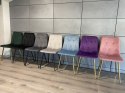 Krzesło tapicerowane BORGO VELVET DARK GREY II GATUNEK