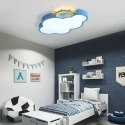 Lampa LED sufitowa plafon do pokoju dziecięcego ściemniana LUMELA + pilot chmurka niebieska