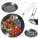 PATELNIA DO GRILOWANIA ZE SKŁADANYM UCHWYTEM NON STICK CZARNA
