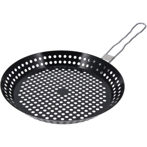 PATELNIA DO GRILOWANIA ZE SKŁADANYM UCHWYTEM NON STICK CZARNA PATELNIA DO GRILOWANIA ZE SKŁADANYM UCHWYTEM NON STICK CZARNA
