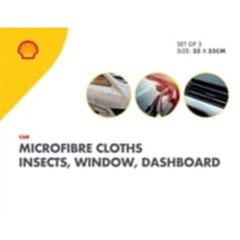 ŚCIERECZKA DO CZYSZCZENIA Z MICROFIBRE 35x35CM 3SZT SHELL ŚCIERECZKA DO CZYSZCZENIA Z MICROFIBRE 35x35CM 3SZT SHELL