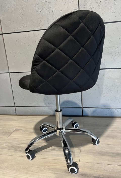 Krzesło obrotowe GLORIA OFFICE BLACK VELVET Krzesło obrotowe GLORIA OFFICE BLACK VELVET