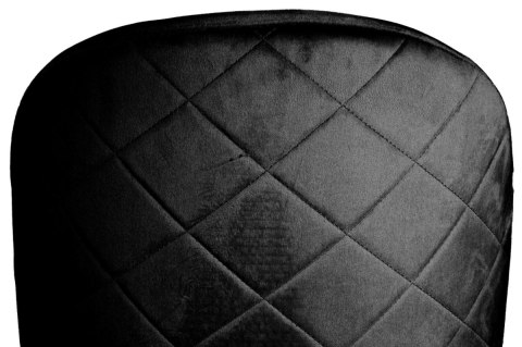 Krzesło tapicerowane GLORIA BLACK VELVET SILVER Krzesło tapicerowane GLORIA BLACK VELVET SILVER
