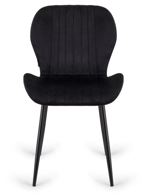 Krzesło tapicerowane MONTI VELVET BLACK Krzesło tapicerowane MONTI VELVET BLACK