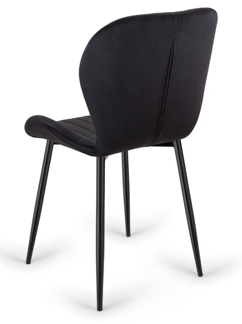 Krzesło tapicerowane MONTI VELVET BLACK Krzesło tapicerowane MONTI VELVET BLACK