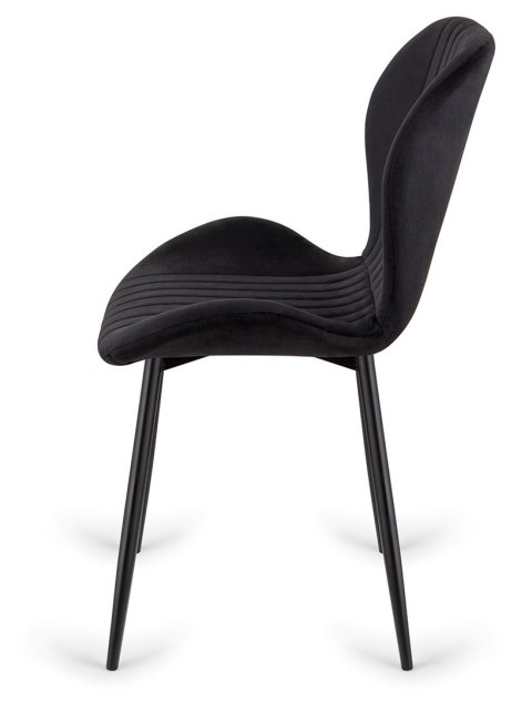 Krzesło tapicerowane MONTI VELVET BLACK Krzesło tapicerowane MONTI VELVET BLACK
