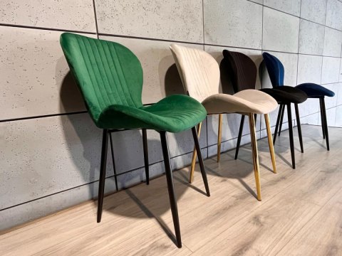 Krzesło tapicerowane MONTI VELVET GREEN Krzesło tapicerowane MONTI VELVET GREEN