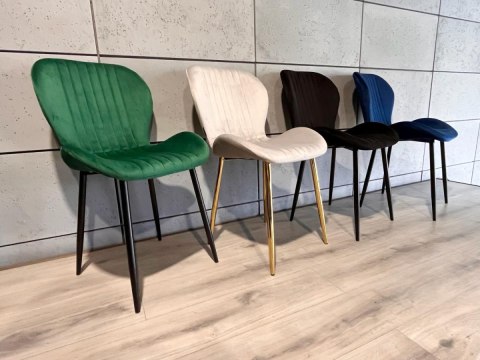 Krzesło tapicerowane MONTI VELVET GREEN Krzesło tapicerowane MONTI VELVET GREEN