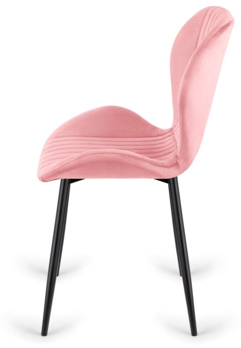 Krzesło tapicerowane MONTI VELVET PINK Krzesło tapicerowane MONTI VELVET PINK