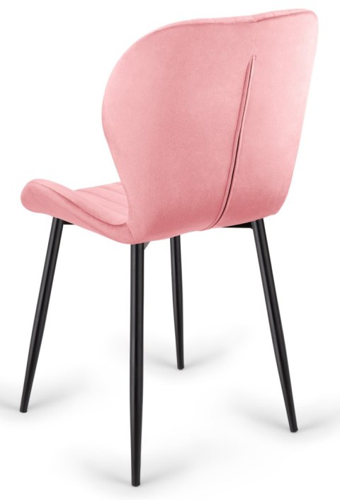 Krzesło tapicerowane MONTI VELVET PINK Krzesło tapicerowane MONTI VELVET PINK