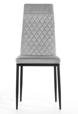 Krzesło tapicerowane VALVA CARO VELVET GREY