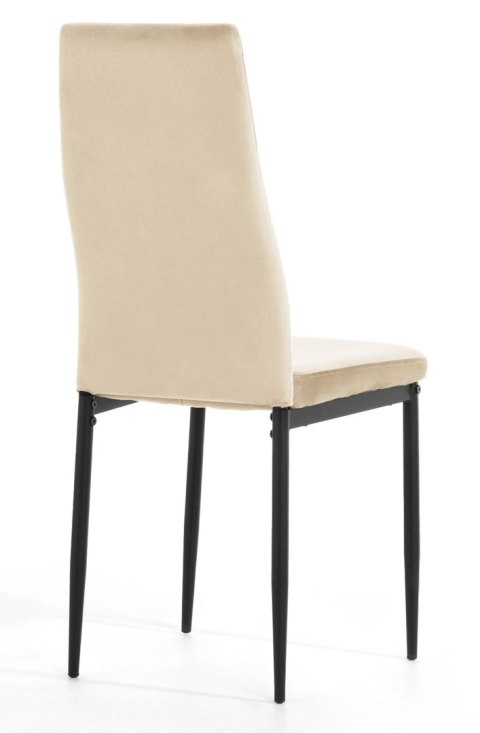 Krzesło tapicerowane zestaw 4x VALVA CARO VELVET BEIGE Krzesło tapicerowane zestaw 4x VALVA CARO VELVET BEIGE