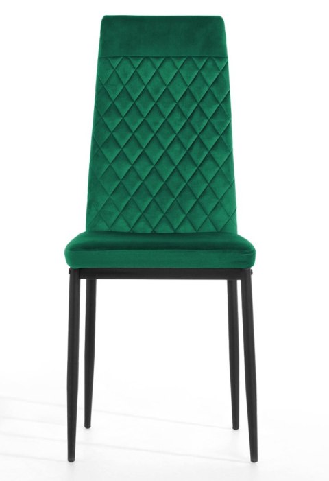 Krzesło tapicerowane zestaw 4x VALVA CARO VELVET GREEN Krzesło tapicerowane zestaw 4x VALVA CARO VELVET GREEN
