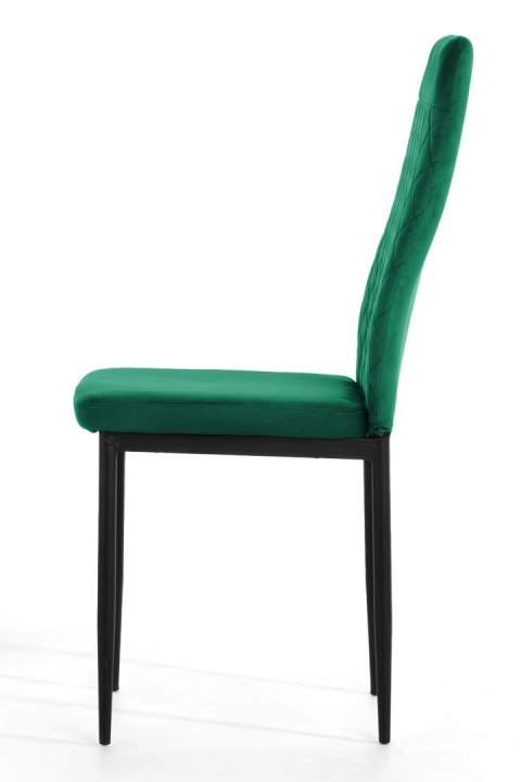 Krzesło tapicerowane zestaw 4x VALVA CARO VELVET GREEN Krzesło tapicerowane zestaw 4x VALVA CARO VELVET GREEN