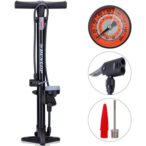 POMPKA WARSZTATOWO - ROWEROWA DUNLOP 160Psi (11Bar) Z MANOMETREM POMPKA WARSZTATOWO - ROWEROWA DUNLOP 160Psi (11Bar) Z MANOMETREM