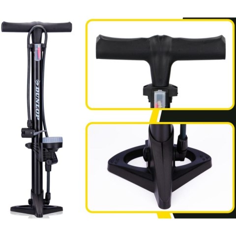 POMPKA WARSZTATOWO - ROWEROWA DUNLOP 160Psi (11Bar) Z MANOMETREM POMPKA WARSZTATOWO - ROWEROWA DUNLOP 160Psi (11Bar) Z MANOMETREM