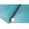 PARASOL OGRODOWY Z OŚWIETLENIEM ŻARÓWKI LED 270CM TURKUSOWY