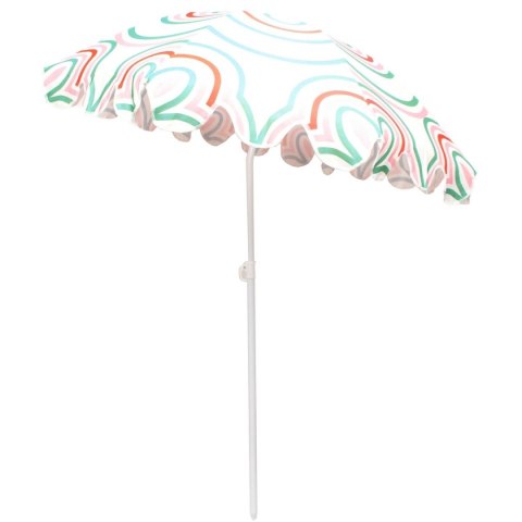 PARASOL PLAŻOWO OGRODOWY 160CM POMARAŃCZOWO ZIELONY PARASOL PLAŻOWO OGRODOWY 160CM POMARAŃCZOWO ZIELONY